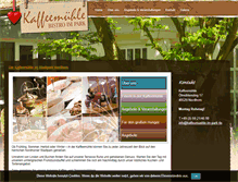 Tablet Screenshot of kaffeemuehle-im-park.de